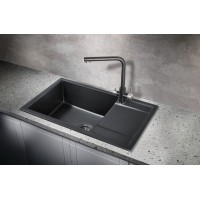 Кухонная мойка Milacio Navarra 78 Cuarzo MC.77051 Черная матовая