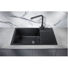 Кухонная мойка Milacio Navarra 78 Cuarzo MC.77051 Черная матовая