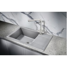 Кухонная мойка Milacio Navarra 78 Cuarzo MC.77053 Серый металлик