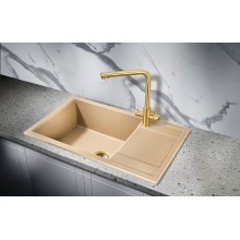 Кухонная мойка Milacio Navarra 78 Cuarzo MC.77054 Бежевая