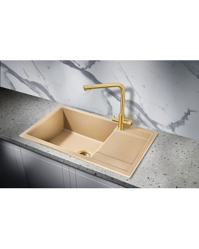 Кухонная мойка Milacio Navarra 78 Cuarzo MC.77054 Бежевая