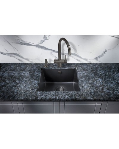Кухонная мойка Milacio Leon 45 Cuarzo MC.77091 Черная матовая