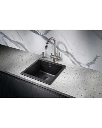 Кухонная мойка Milacio Leon 45 Cuarzo MC.77091 Черная матовая