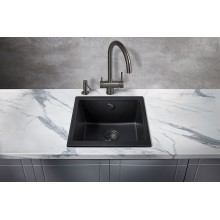Кухонная мойка Milacio Leon 45 Cuarzo MC.77091 Черная матовая