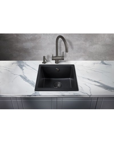 Кухонная мойка Milacio Leon 45 Cuarzo MC.77091 Черная матовая