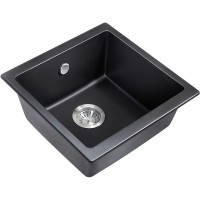Кухонная мойка Milacio Leon 45 Cuarzo MC.77091 Черная матовая