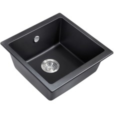 Кухонная мойка Milacio Leon 45 Cuarzo MC.77091 Черная матовая