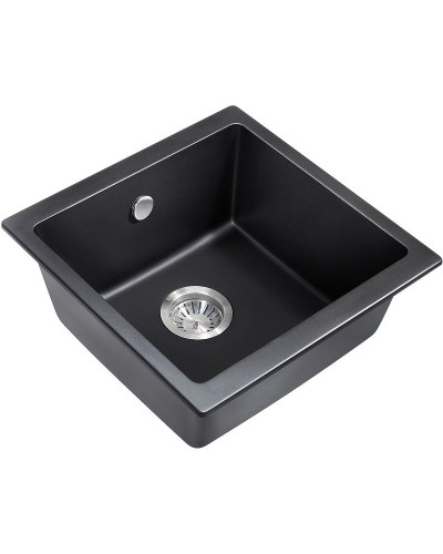 Кухонная мойка Milacio Leon 45 Cuarzo MC.77091 Черная матовая