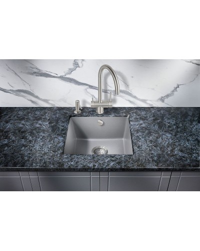 Кухонная мойка Milacio Leon 45 Cuarzo MC.77093 Серый металлик
