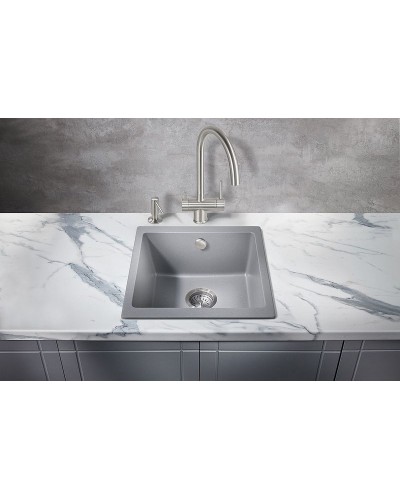 Кухонная мойка Milacio Leon 45 Cuarzo MC.77093 Серый металлик