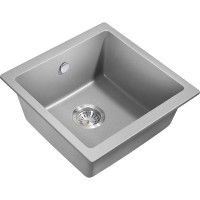Кухонная мойка Milacio Leon 45 Cuarzo MC.77093 Серый металлик