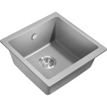 Кухонная мойка Milacio Leon 45 Cuarzo MC.77093 Серый металлик
