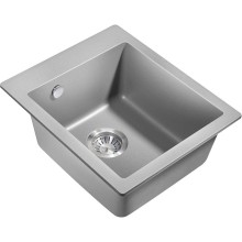 Кухонная мойка Milacio Murcia 42 Cuarzo MC.77043 Серый металлик