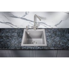 Кухонная мойка Milacio Murcia 42 Cuarzo MC.77043 Серый металлик