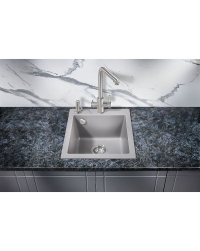 Кухонная мойка Milacio Murcia 42 Cuarzo MC.77043 Серый металлик