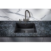 Кухонная мойка Milacio Leon 55 Cuarzo MC.77081 Черная матовая