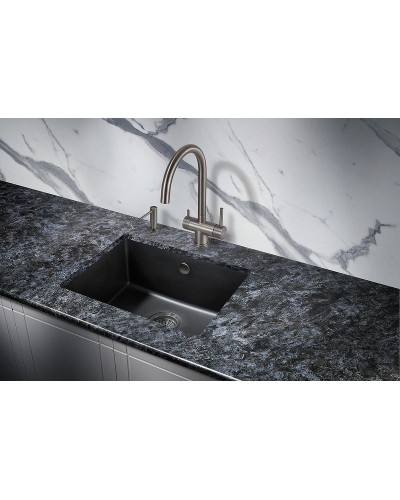 Кухонная мойка Milacio Leon 55 Cuarzo MC.77081 Черная матовая