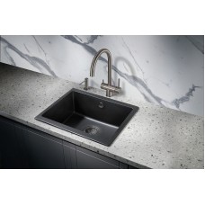 Кухонная мойка Milacio Leon 55 Cuarzo MC.77081 Черная матовая