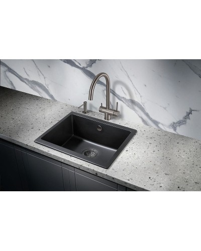 Кухонная мойка Milacio Leon 55 Cuarzo MC.77081 Черная матовая