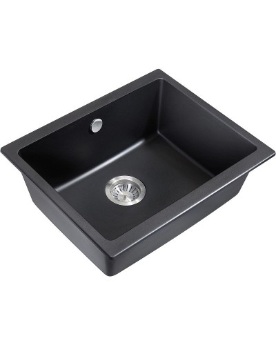 Кухонная мойка Milacio Leon 55 Cuarzo MC.77081 Черная матовая