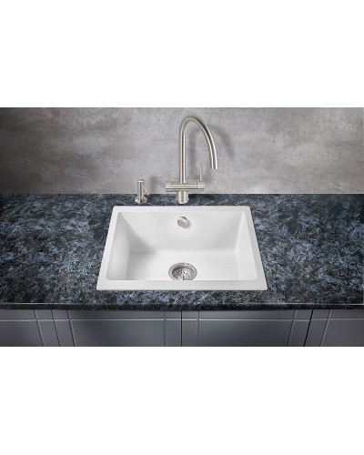 Кухонная мойка Milacio Leon 55 Cuarzo MC.77082 Белая