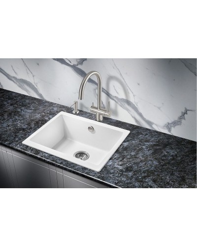 Кухонная мойка Milacio Leon 55 Cuarzo MC.77082 Белая