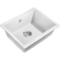 Кухонная мойка Milacio Leon 55 Cuarzo MC.77082 Белая