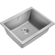 Кухонная мойка Milacio Leon 55 Cuarzo MC.77083 Серый металлик