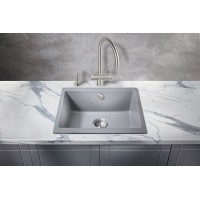 Кухонная мойка Milacio Leon 55 Cuarzo MC.77083 Серый металлик