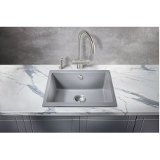 Кухонная мойка Milacio Leon 55 Cuarzo MC.77083 Серый металлик