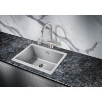 Кухонная мойка Milacio Leon 55 Cuarzo MC.77083 Серый металлик