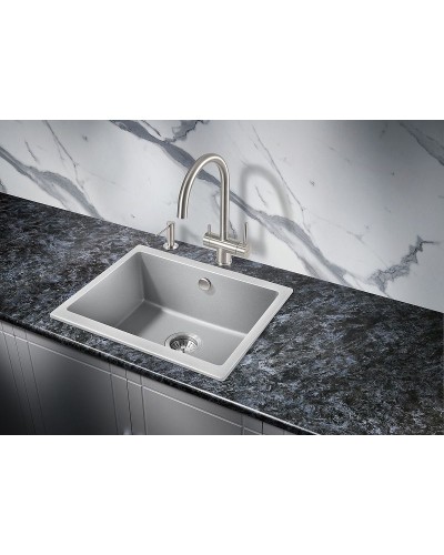 Кухонная мойка Milacio Leon 55 Cuarzo MC.77083 Серый металлик