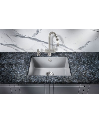 Кухонная мойка Milacio Leon 55 Cuarzo MC.77083 Серый металлик