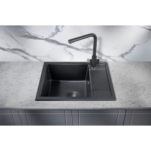 Кухонная мойка Milacio Navarra 60 Cuarzo MC.77071 Черная матовая