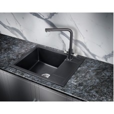 Кухонная мойка Milacio Navarra 60 Cuarzo MC.77071 Черная матовая