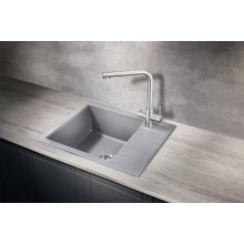 Кухонная мойка Milacio Navarra 60 Cuarzo MC.77073 Серый металлик