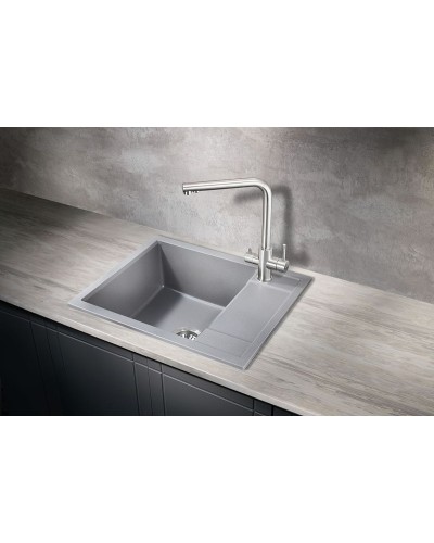 Кухонная мойка Milacio Navarra 60 Cuarzo MC.77073 Серый металлик