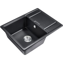 Кухонная мойка Milacio Navarra 65 Cuarzo MC.77061 Черная матовая