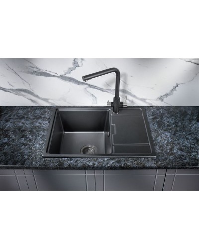Кухонная мойка Milacio Navarra 65 Cuarzo MC.77061 Черная матовая