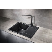 Кухонная мойка Milacio Navarra 65 Cuarzo MC.77061 Черная матовая