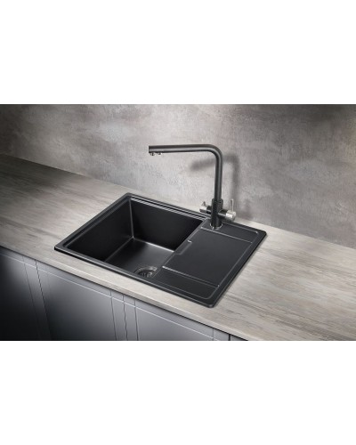 Кухонная мойка Milacio Navarra 65 Cuarzo MC.77061 Черная матовая