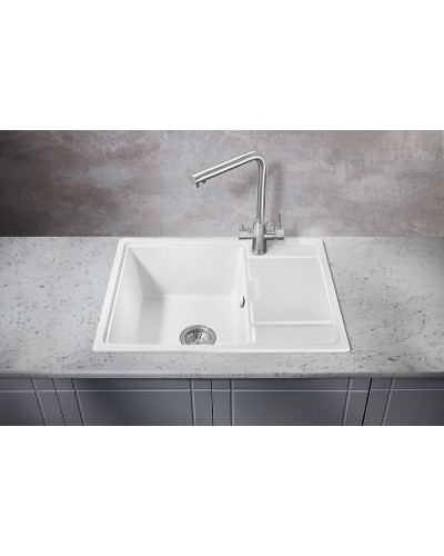 Кухонная мойка Milacio Navarra 65 Cuarzo MC.77062 Белая