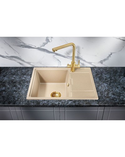 Кухонная мойка Milacio Navarra 65 Cuarzo MC.77064 Бежевая