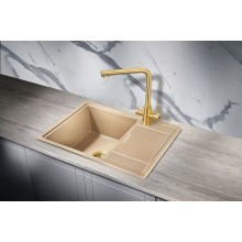 Кухонная мойка Milacio Navarra 65 Cuarzo MC.77064 Бежевая