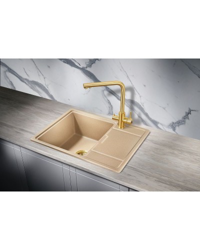 Кухонная мойка Milacio Navarra 65 Cuarzo MC.77064 Бежевая