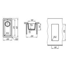 Кухонная мойка Florentina Вега-160 22.300.00160.202 Шампань