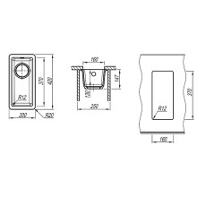 Кухонная мойка Florentina Вега-160 22.300.00160.104 Бежевая