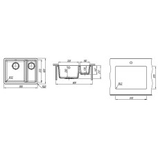 Кухонная мойка Florentina Вега-335/160 22.325.D0510.201 Жасмин