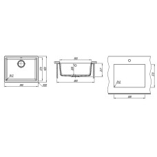 Кухонная мойка Florentina Вега-500 22.320.D0500.107 Песочная