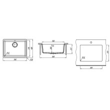 Кухонная мойка Florentina Вега-500 22.320.D0500.305 Грей